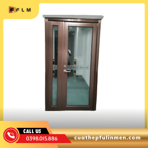 CỬA KÍNH 2 CÁNH LỆCH CHỐNG CHÁY-FLM59