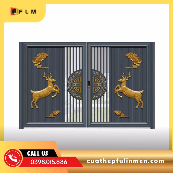 Cửa Cổng Nhôm Cao Cấp FLM 114