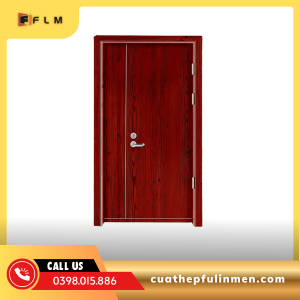 Cửa chống cháy 2 cánh lệnh vân gỗ -FLM47
