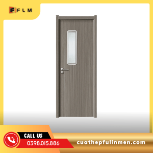Cửa chống cháy ô kính vân gỗ - FLM45