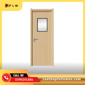 Cửa chống ô kính vân gỗ -FLM41