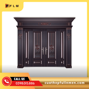 Cửa thép 4 cánh lệch - FLM12