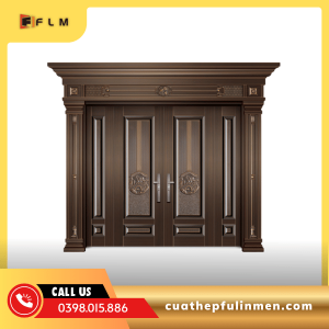Cửa thép 4 cánh lệch -FLM13