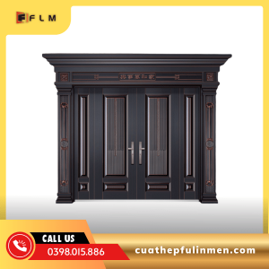 Cửa thép 4 cánh lệch -FLM14