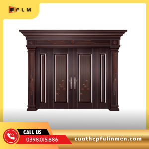 Cửa thép 4 cánh lệch - FLM26