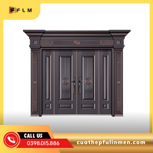Cửa thép 4 cánh lệch cao cấp- FLM21